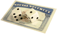 Social Security Card and Dice