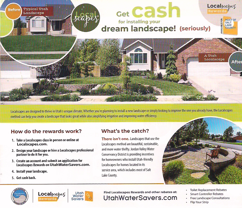 Business Card for Utah Landscape Rebates