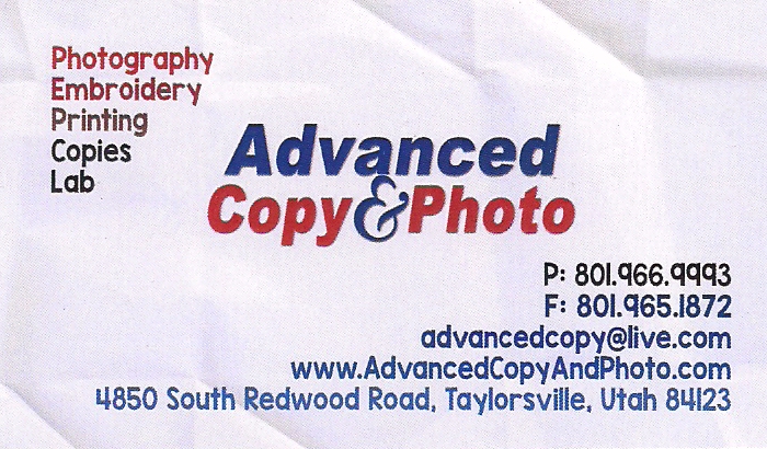 Business Card: Advanced Copy & Photo