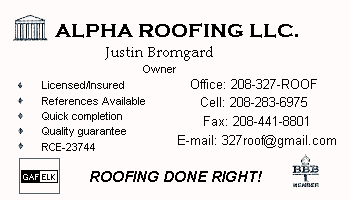 Justin Bromgard - Alpha Roofing