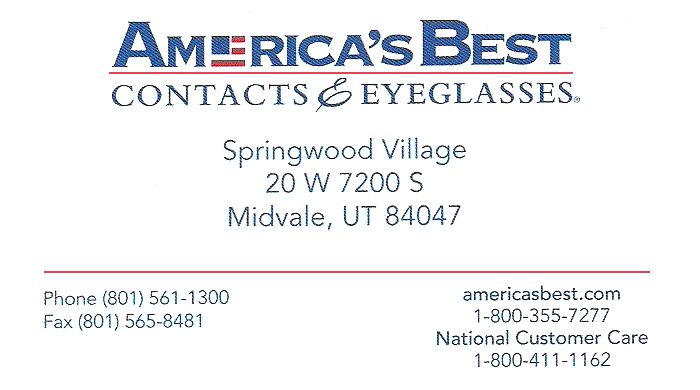 America's Best - Contacts & Eye Glasses