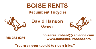 Boise Rents Tricycles