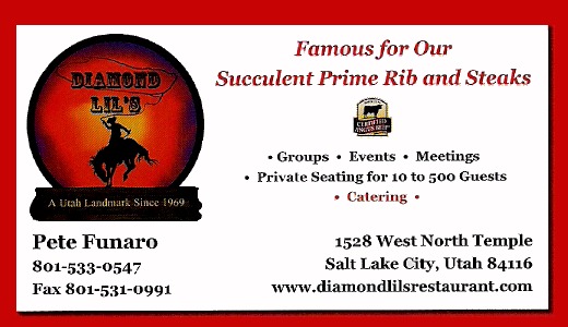 Diamond Lil's Steak House - Business Card