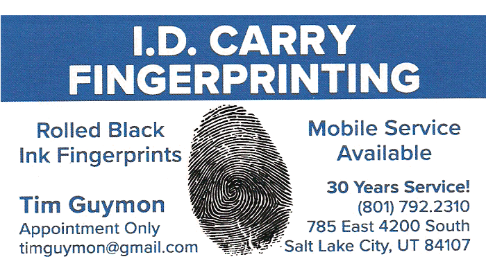 Business Card - I.D. Carry Fingerprinting