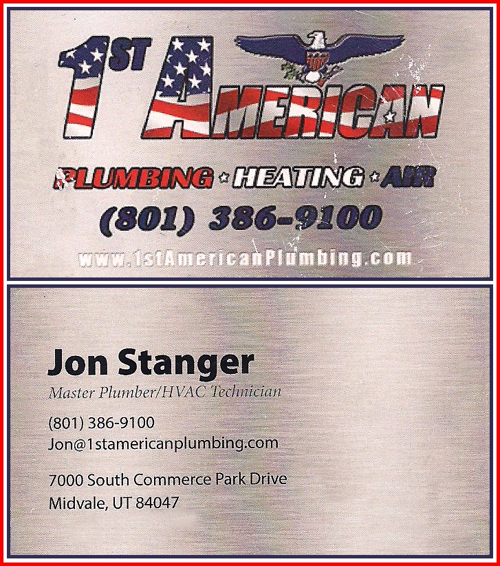 1st American Plumbing - Jon Stanger