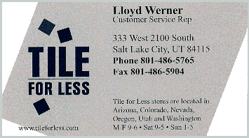 Tile For Less - Lloyd Werner