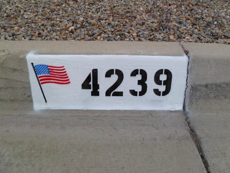 Paint Curb Address - Randy